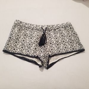 Floral Embroidered Shorts